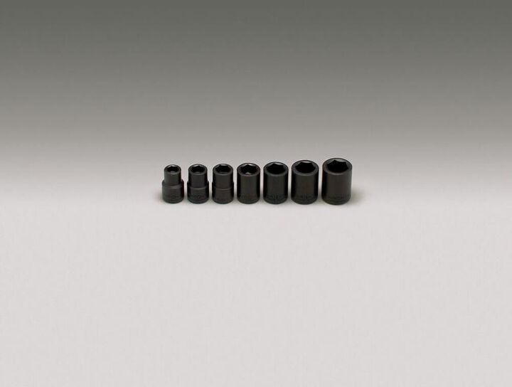 Wright Tool 1/2 In. Dr. 7 pc. Impact Socket Set 7/16 In. to 13/16 In.