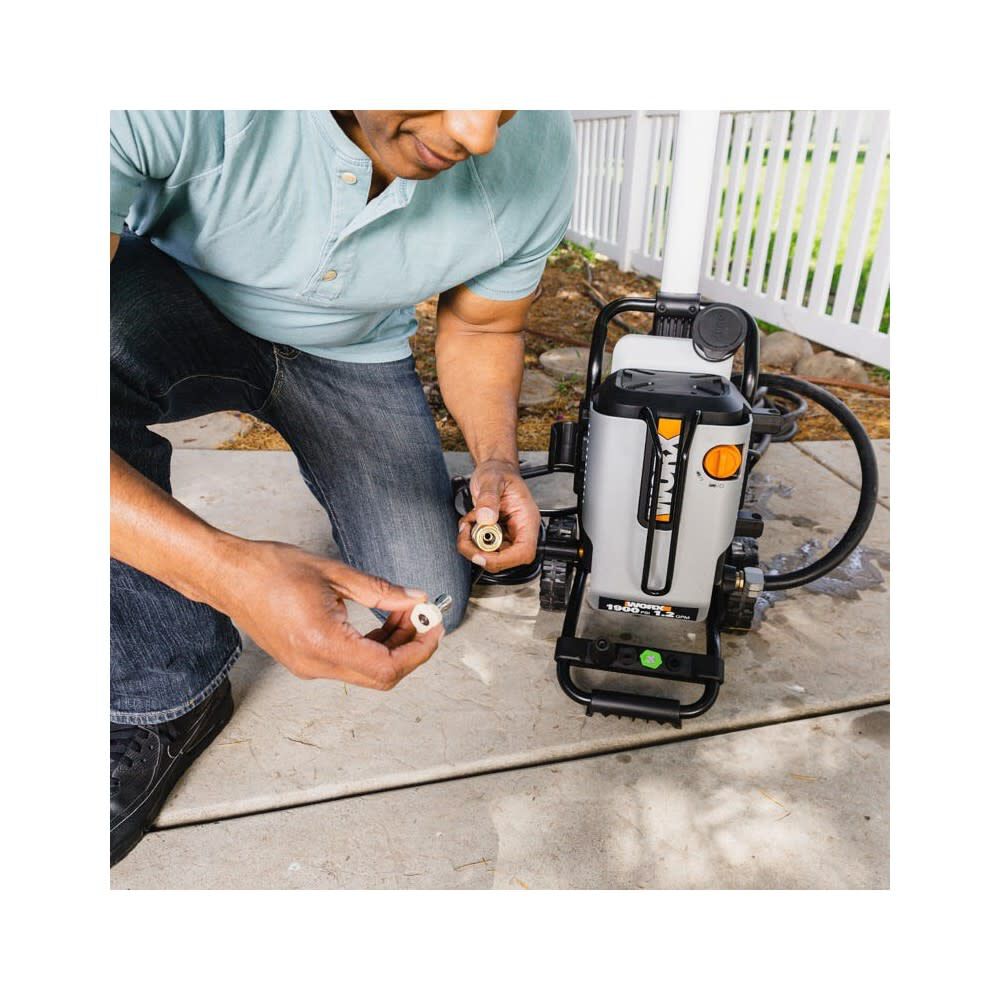 Worx 1900 PSI 1.2 GPM Electric Cold Water Pressure Washer with 4 Spray Nozzles, large image number 6
