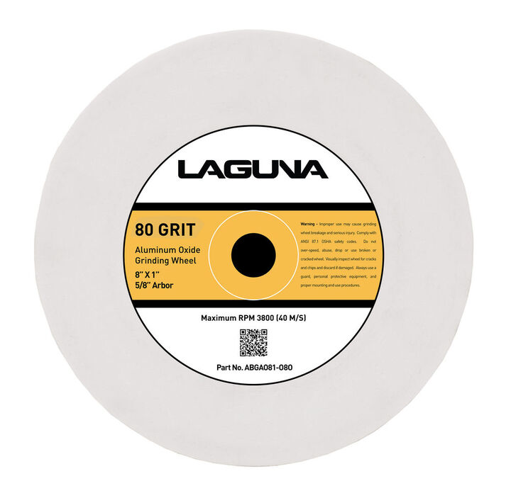Laguna Tools Aluminum Oxide Wheel, 80 Grit