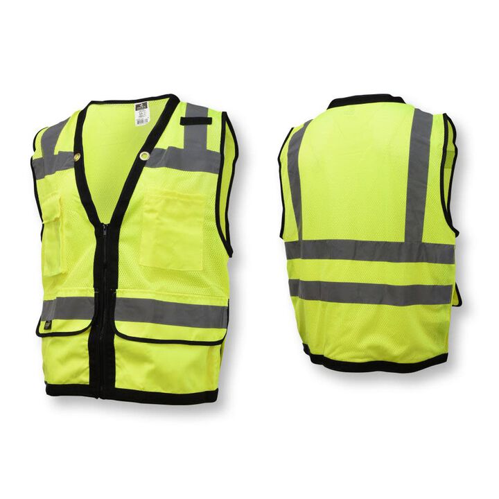 Radians SV59Z Type R Class 2 Heavy Duty Mesh/Solid Surveyor Safety Vest Hi-Vis Small, large image number 6