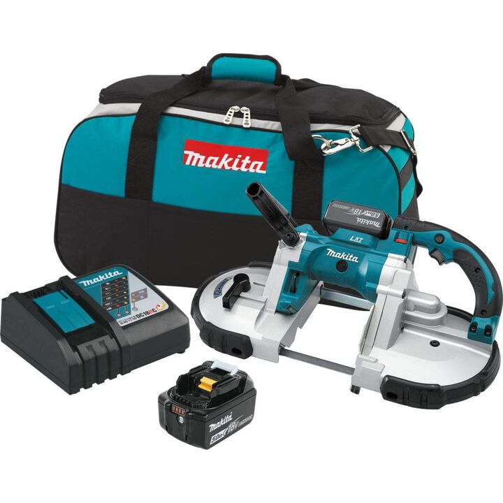 Makita 18 Volt LXT Lithium-Ion Cordless Portable Band Saw 5 Ah Kit