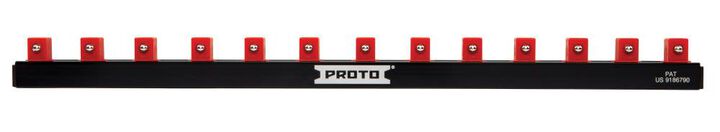 Proto 3/8in Drive 13pcSocket Rail - 13in