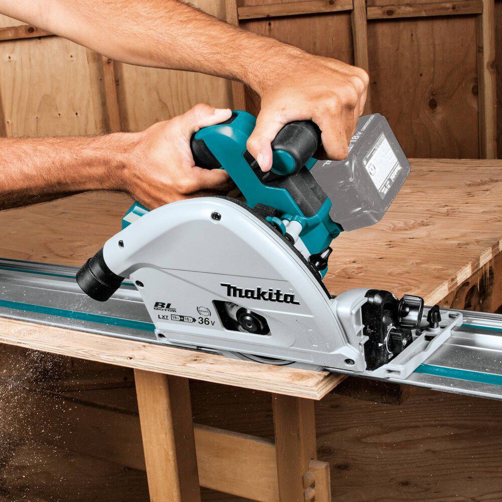 Makita 18V X2 (36V) LXT 6 1/2in Plunge Circular Saw (Bare Tool), large image number 9