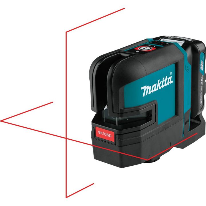 Makita 12V max CXT Self Leveling Cross Line Red Beam Laser Kit, large image number 6