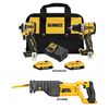 DEWALT 20V MAX Drill Driver/Impact Driver Combo Kit and Reciprocating Saw Bundle, small image number 2