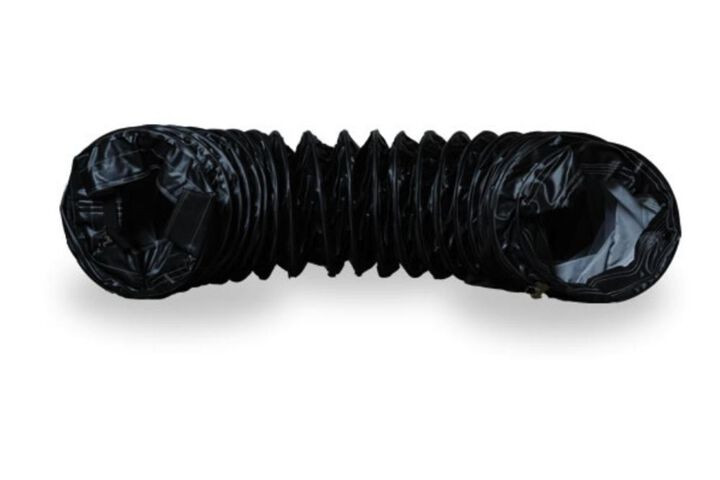 Frost Fighter 20in x 25' High Temperature Black Duct Hose With Belt Cuff Attachment