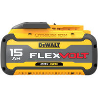 DEWALT FLEXVOLT 20V/60V 15Ah Lithium Ion Power Tool Battery Pack with Fuel Indicator