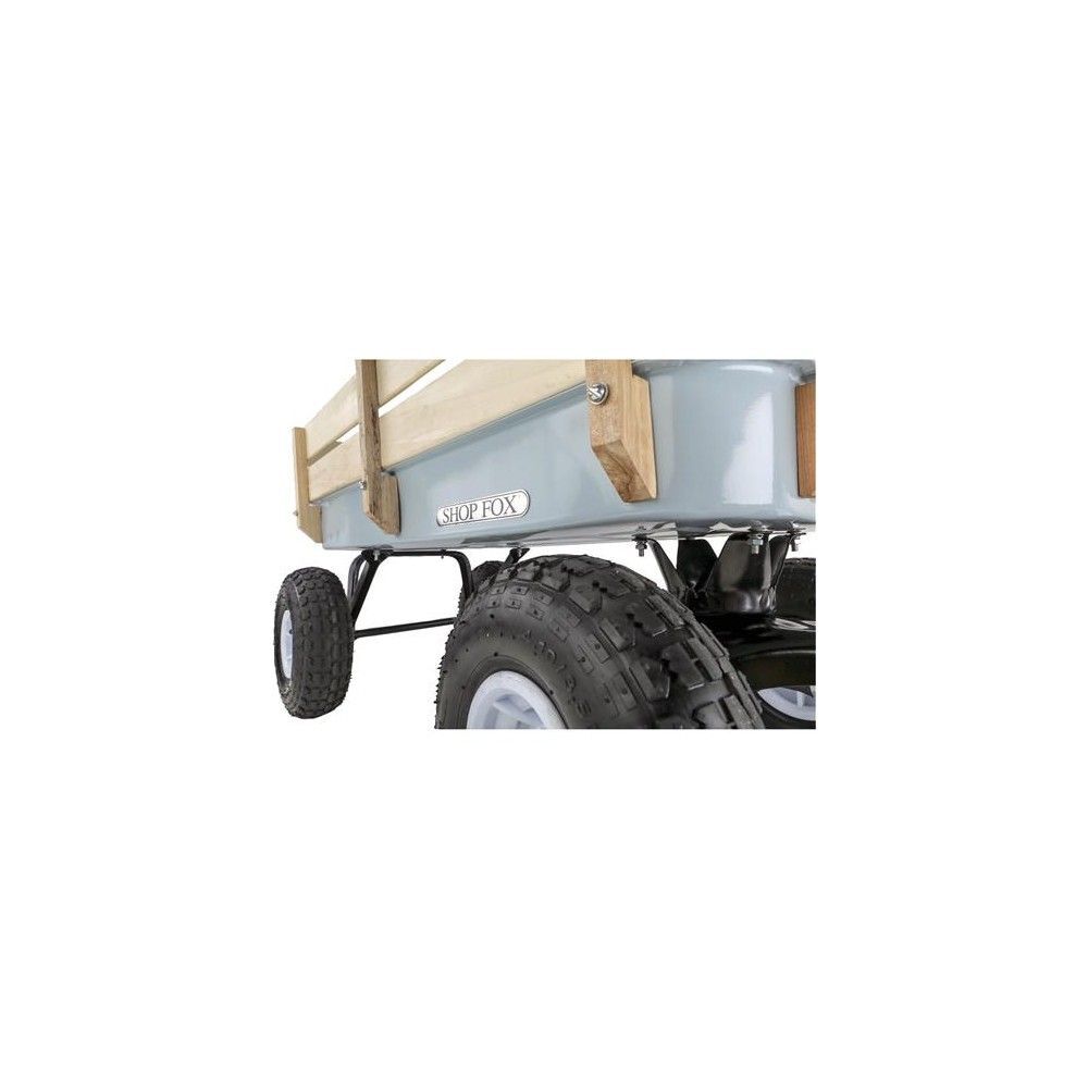 Shop Fox Heavy Duty Wagon with 10 in Wheels & High Wooden Sides, large image number 5