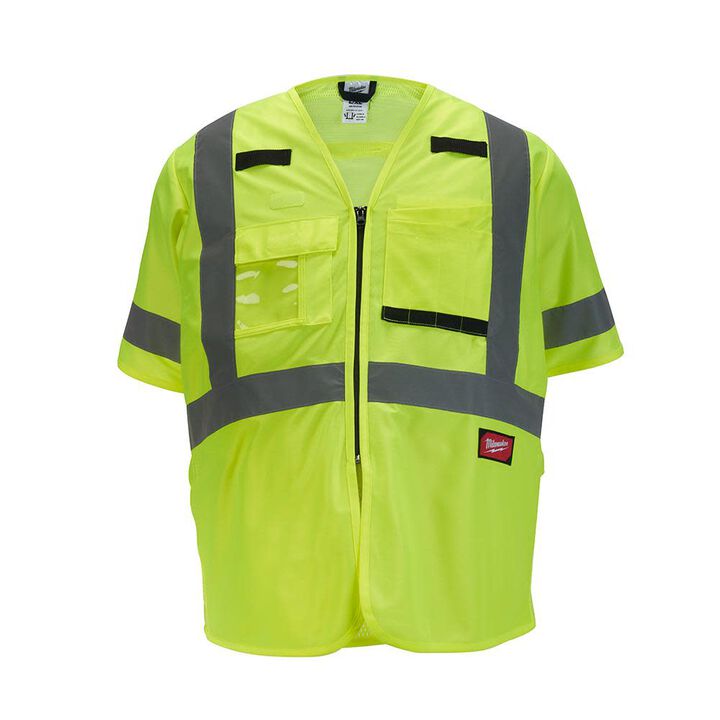 Milwaukee High Vis Safety Vest Class 2 Breakaway AR/FR Cat 1, swatch