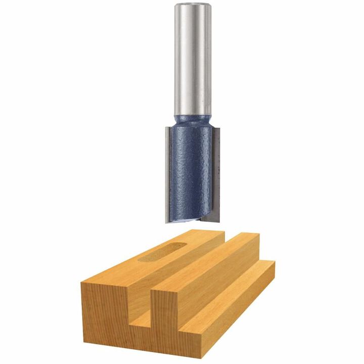 Bosch 11/16 Inch x 1-1/4 Inch Carbide Tipped 2-Flute Straight Bit