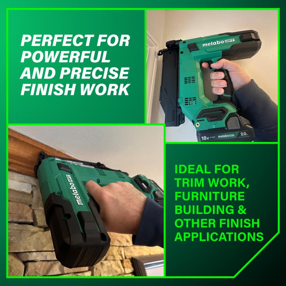 Metabo HPT 18V MultiVolt 18-Gauge Compact Brad Nailer Kit, large