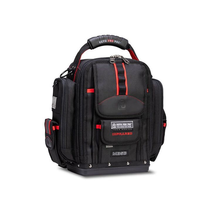 Veto Pro Pac 45 Lbs X-Large Front Accessed Zippered Meter Bag, Black/Red