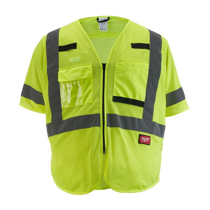 Milwaukee High Vis Safety Vest Class 3 Mesh, swatch
