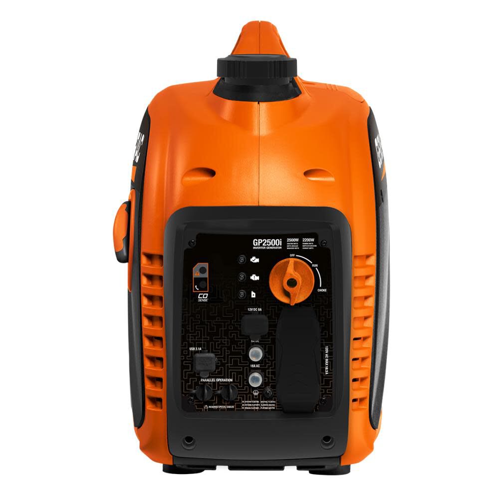 Generac 2,500 Watt Gas Powered 49-State Portable Inverter Generator with COsense Technology, large image number 3