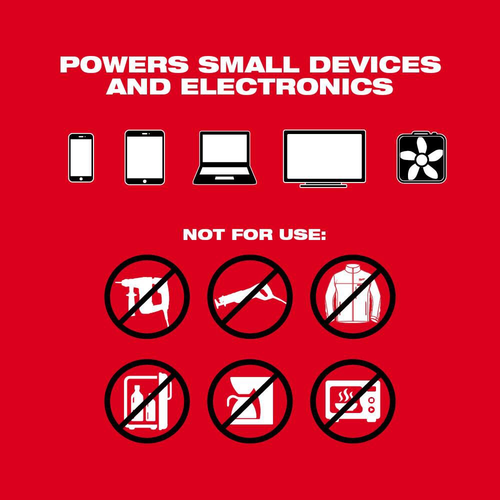Milwaukee M18 TOP-OFF 175W Portable Power Supply Inverter, large image number 8
