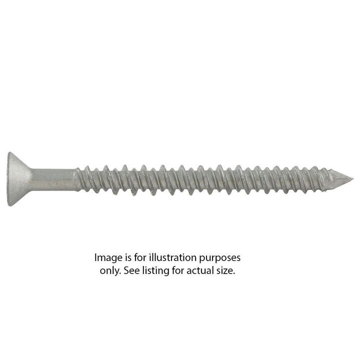 DEWALT Ultracon+ Screw Anchors 3/16 Inch X 2-3/4 Inch-Silver Phillips Flat, Gimlet