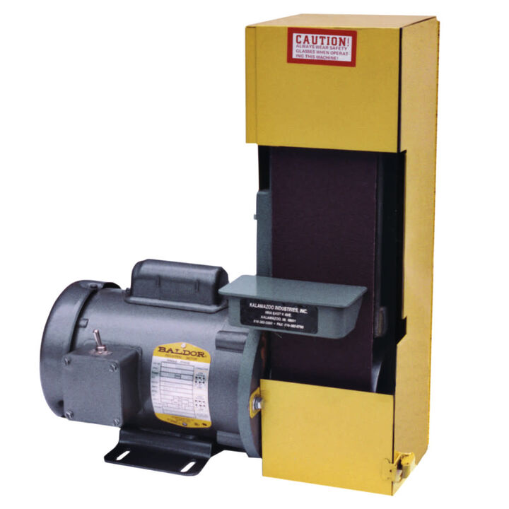 Kalamazoo 4 x 36 Inch 115V 1/2 HP 1PH 3450 RPM Benchtop Belt Sander with Guard