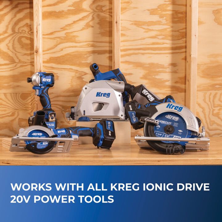 Kreg Blue Ion 20V 4.0 Ah and 2.0 Ah Lithium Ion Battery Pack Bundle, large image number 6