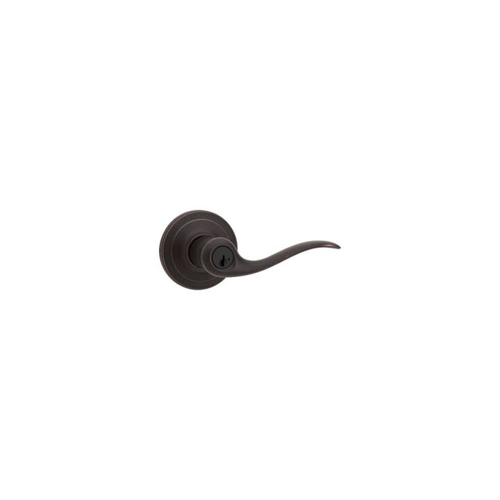 Kwikset Venetian Bronze Signature Series Keyed Entry Tustin Door Lever