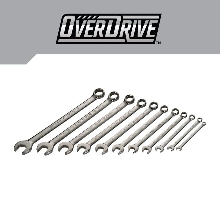 CRAFTSMAN OVERDRIVE SAE Wrench Set, 11 Piece, large image number 1
