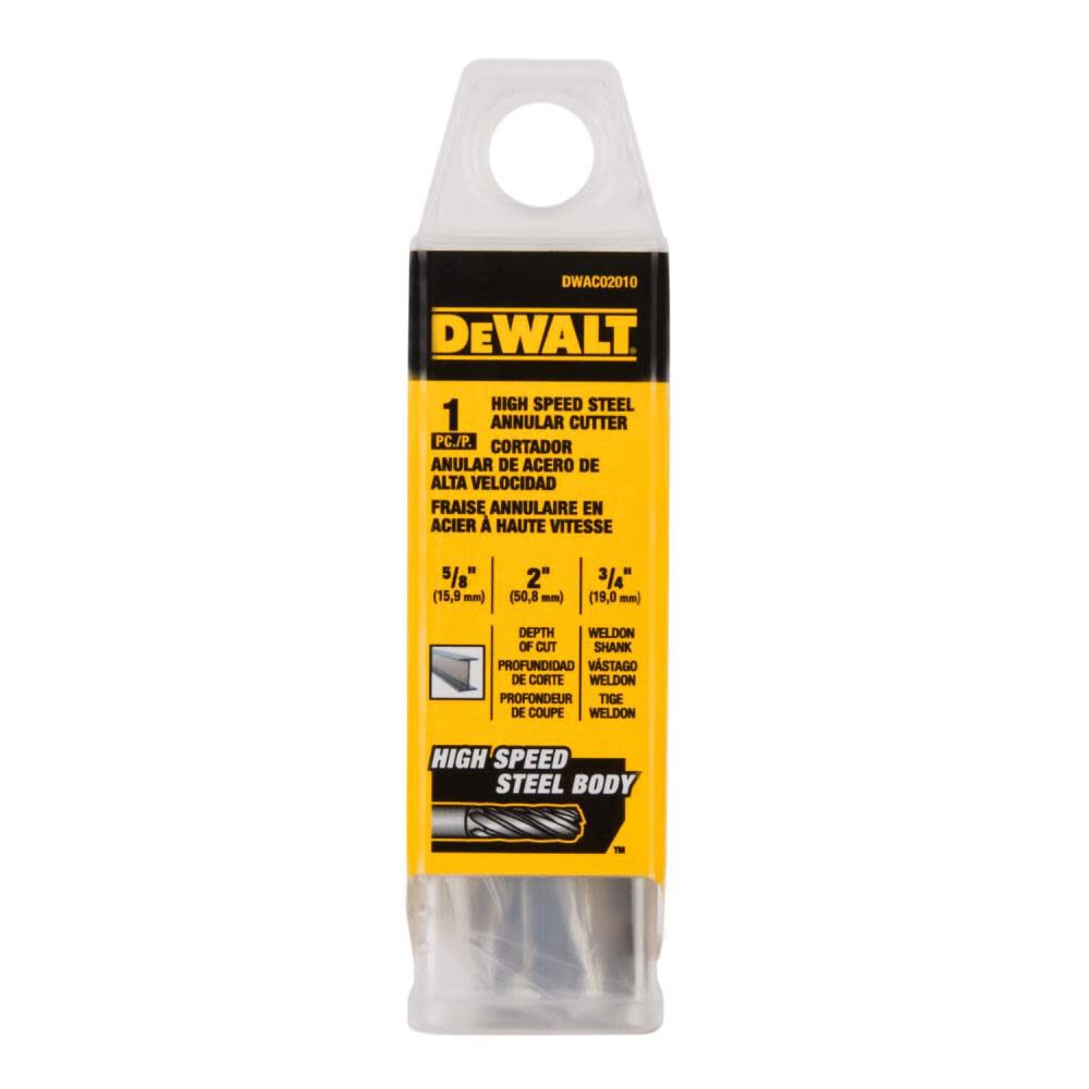 DEWALT Annular Cutter 5/8in X 2in HSS 3/4in Weldon, large image number 3