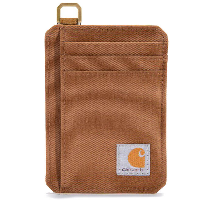 Carhartt Nylon Duck Front Pocket Wallet, One Size, Carhartt Brown