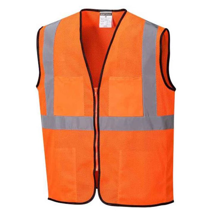 Portwest Orange Tampa Mesh Vest - Large