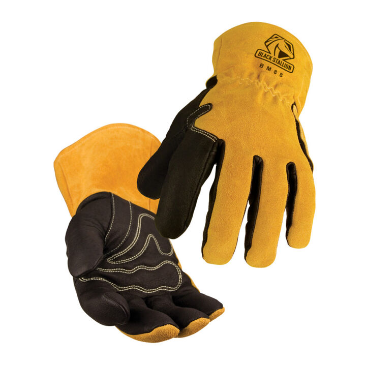 Black Stallion Premium Pigskin & Cowhide MIG Gloves Large, large image number 0
