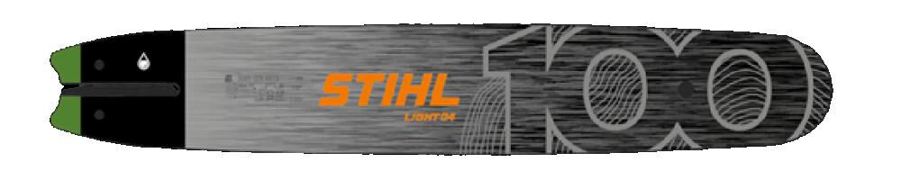 Stihl 100th Anniversary Edition ROLLOMATIC E 16 Inch Long 0.325 Inch Pitch 0.063 Inch Gauge Chainsaw Guide Bar, large image number 1