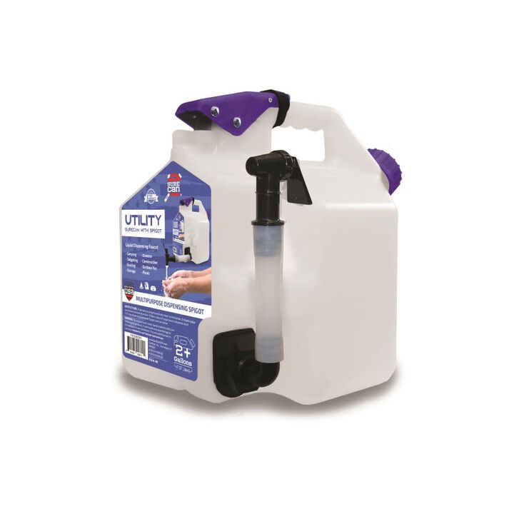Surecan 2+ Gallon 7.57 Liters Multipurpose Dispensing Utility Tank/Can with Spigot, large image number 2