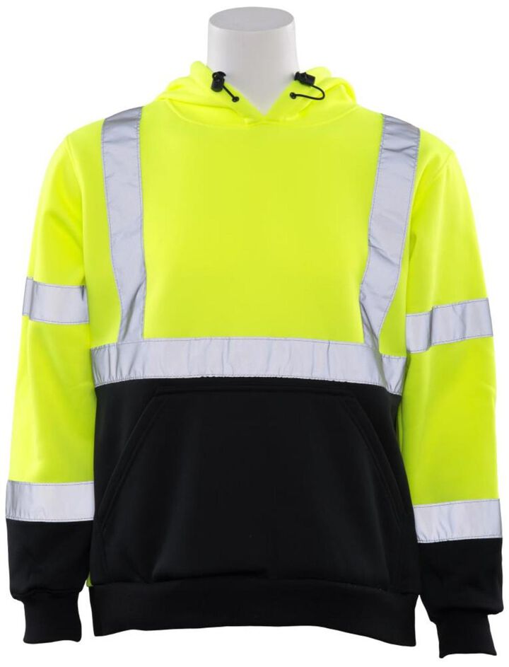 Delta Plus W376B Class 2 Black Bottom Sweatshirt, 2XL