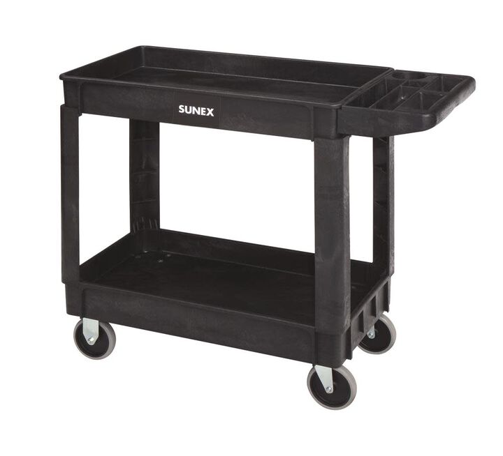 Sunex Compact Heavy Duty Utility Cart Black