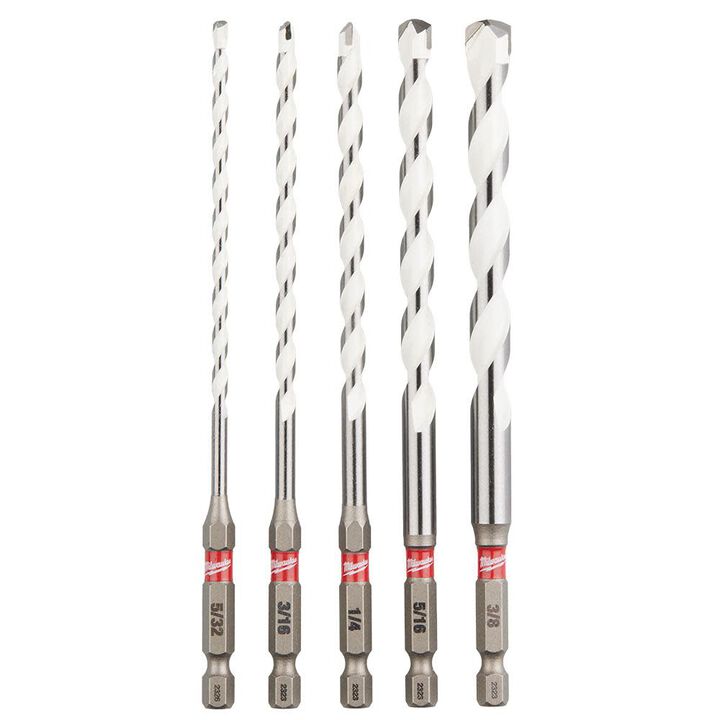 Milwaukee 5pc. SHOCKWAVE Carbide Multi-Material Drill Bits