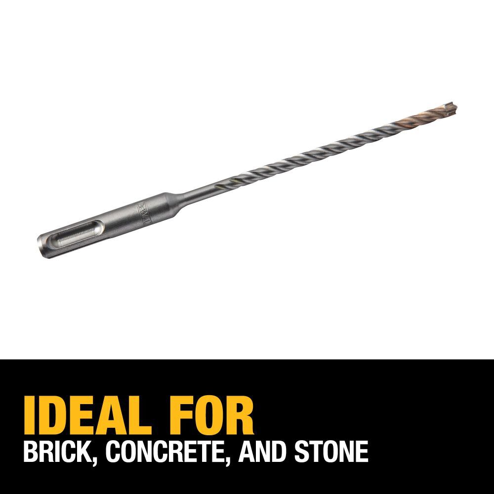 DEWALT 3/16 in x 4 in x 6 1/2 in Solid Carbide SDS Plus Masonry Drill Bit, large image number 3
