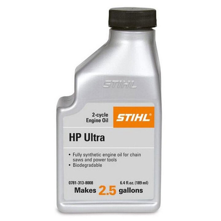 Stihl HP Ultra Fully Synthetic 2-Cycle Engine Oil 50:1 2.5 Gal Mix 6.4 oz