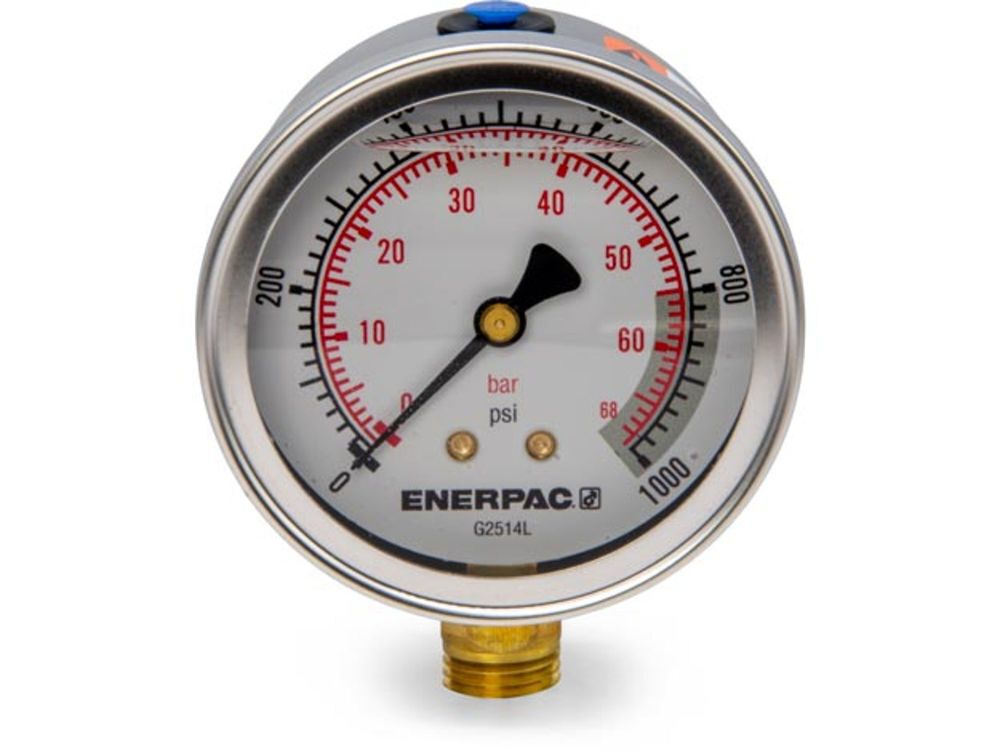 Enerpac 2.5 Inch 1000 PSI Glycerin Filled Pressure Gauge, large image number 5