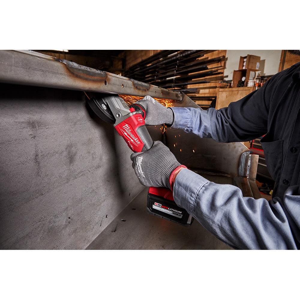 Milwaukee M18 FUEL 5 Inch Flathead Braking Grinder, Paddle Switch No-Lock-Reconditioned (Bare Tool), large image number 12