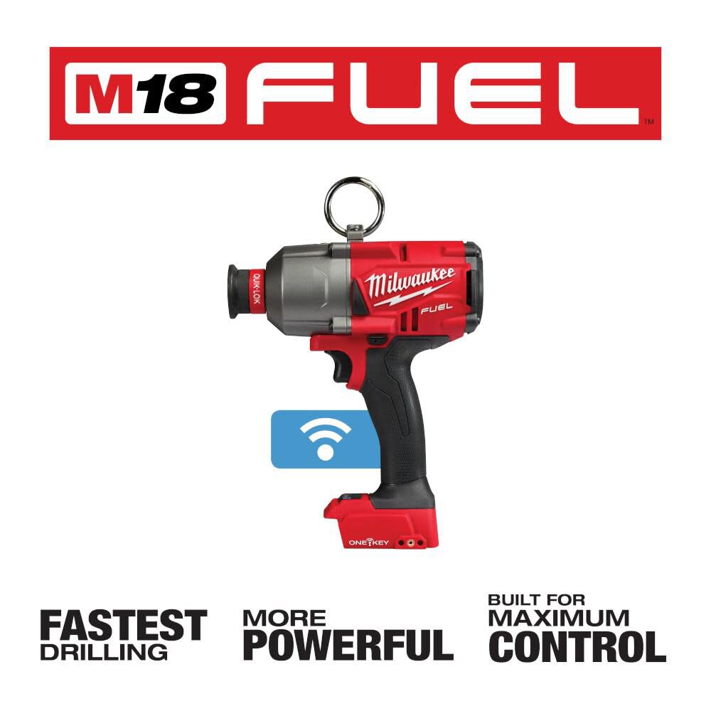 Milwaukee M18 FUEL 7/16inch Hex Utility High Torque Impact Wrench with ONE-KEY Reconditioned (Bare Tool), large image number 2
