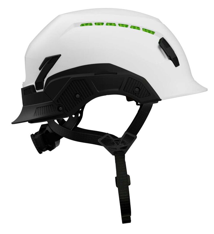 Studson Standard Brim Vented Safety Helmet Type 2 Class C White Large/XL, large image number 4