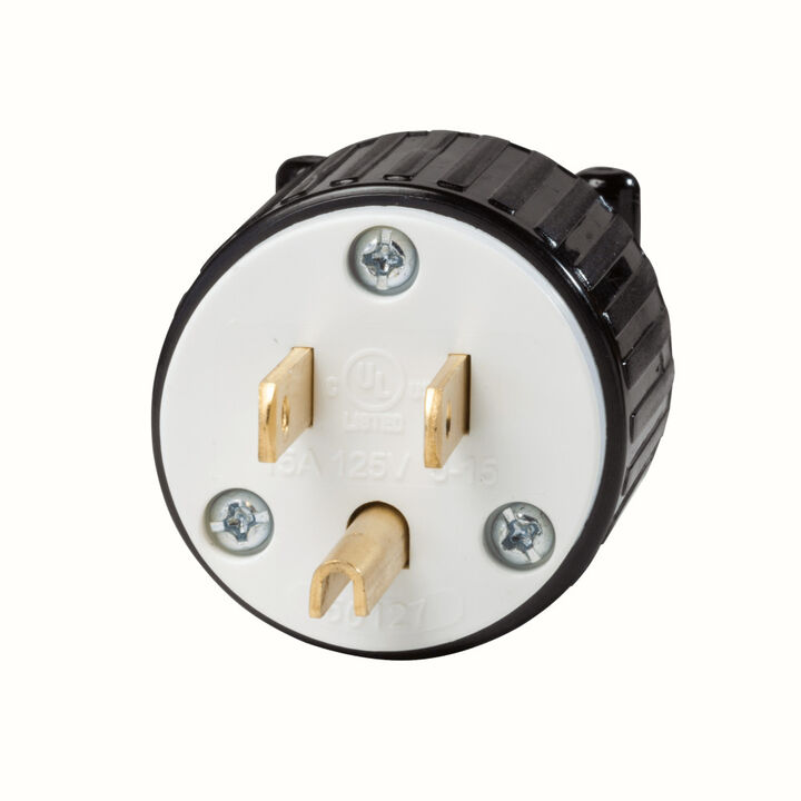 Southwire CEP Black/White 125V 15A 1 Phase NEMA 5-15R UG Plug
