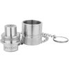 Milton 1/4in NPTF Hydraulic Spin-On Coupler Male Half, small image number 1