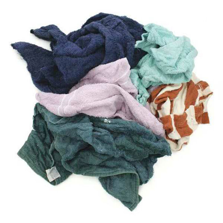 Reclaimed Textiles 20 lb. Poly Bag of Color Terry Rags, large image number 1