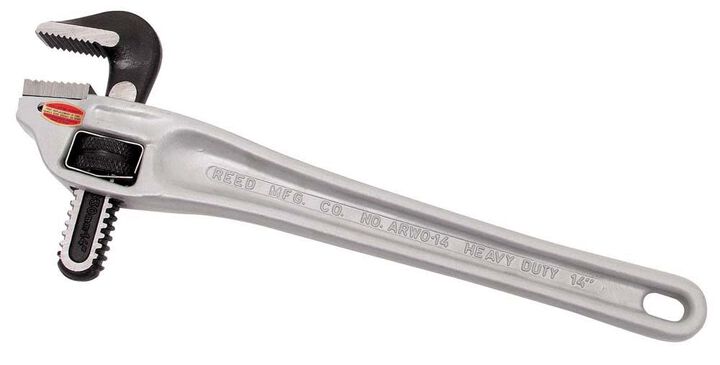 Reed Mfg Aluminum Pipe Wrench, Offset 14 Inch Handle ARWO14