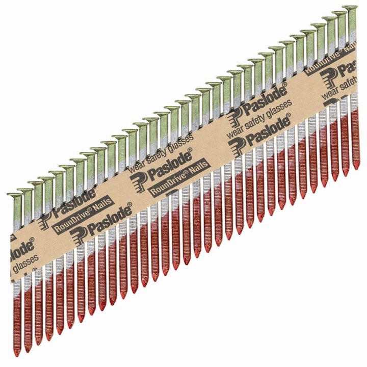 Paslode 3 In. x 0.120 In. Hot Dipped Galvanized Plus! Ring Shank RounDrive Framing Nail 2000 Count