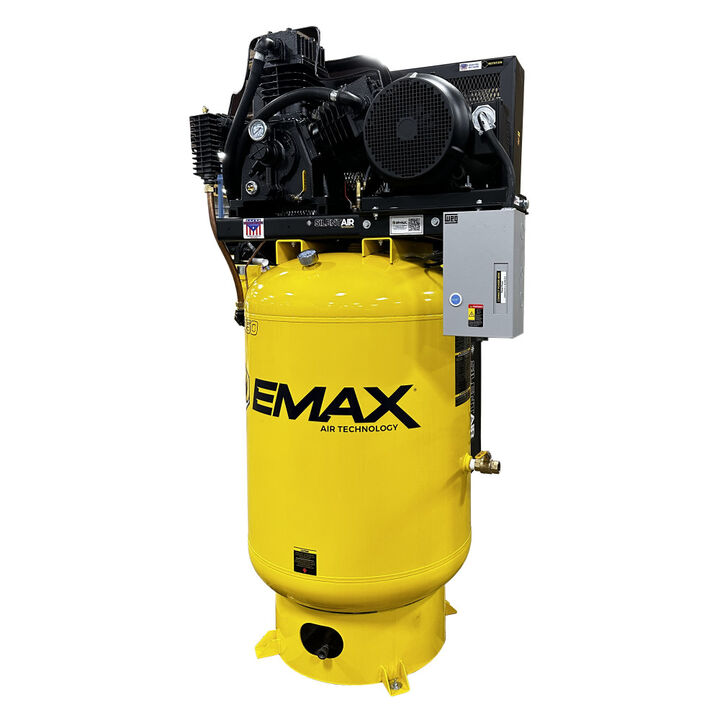 EMAX 460V 15HP 3PH 120 Gallon Vertical Air Compressor