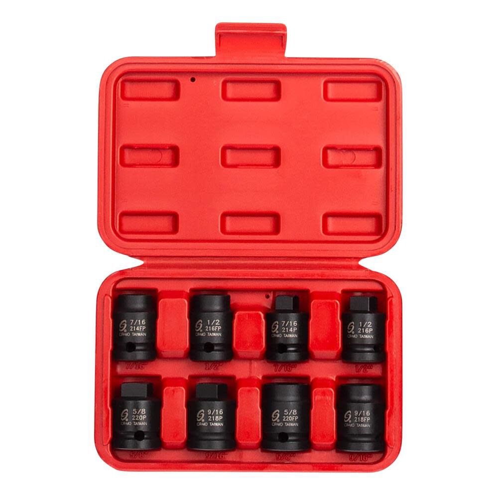 Sunex 8 pc. 1/2 In. Dr Pipe Plug Socket Set, large image number 2
