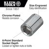 Klein Tools 7/16in Std 6-Pt. Socket 1/4in Drive, small image number 2