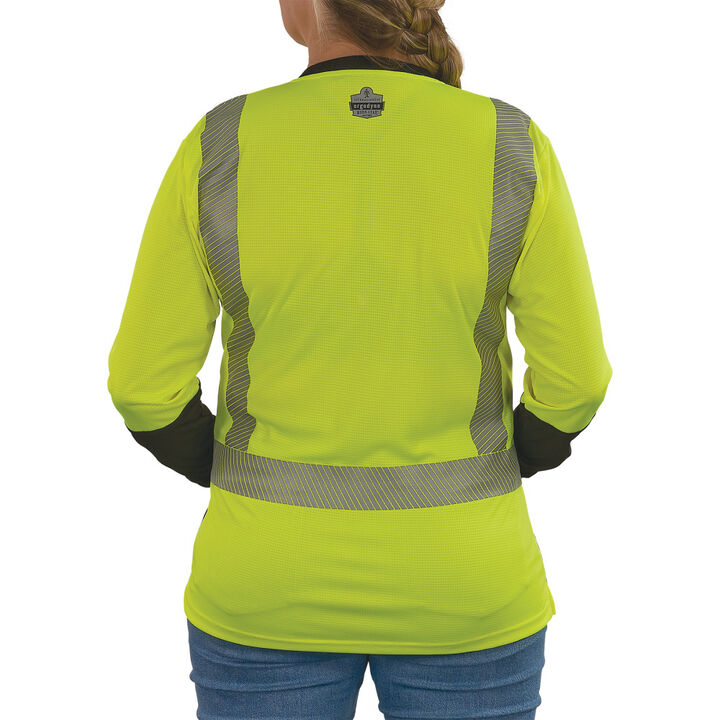 Ergodyne GloWear 8278BK Womens Performance Class 2 Long Sleeve Shirt, large image number 7