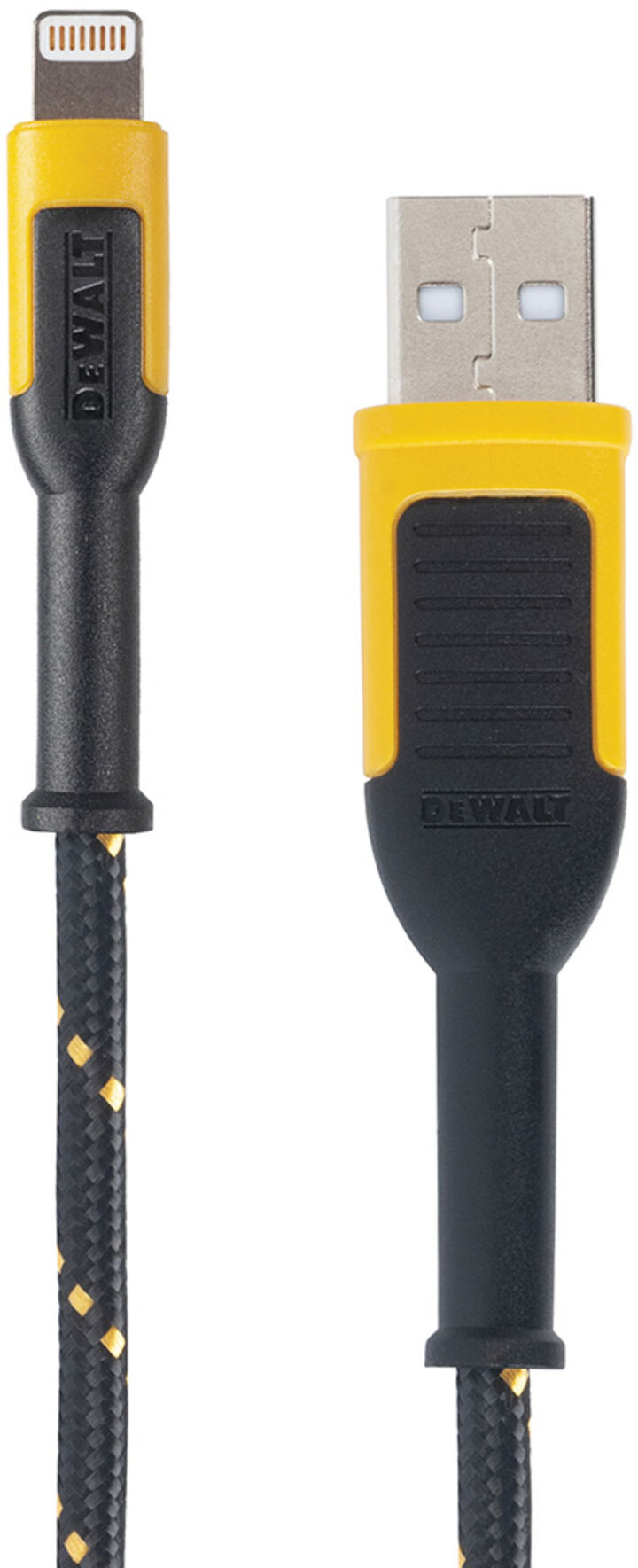 DEWALT Phone Charger Lightning Reinforced Braided Cord 4'
