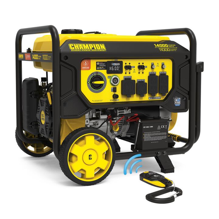 Champion Power Equipment 14,000-Watt Gas Powered 49 State Wireless Remote Start Home Backup Portable Generator with StartLINK